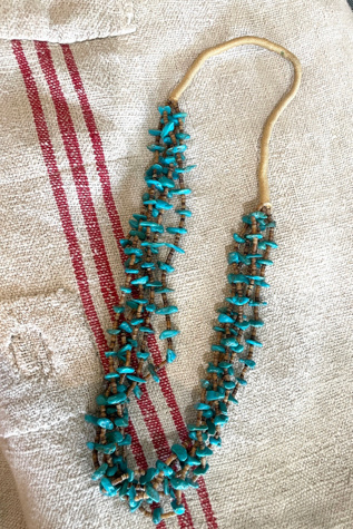 Vintage Turquoise Five-Stranded Long Necklace Selected by The Curatorial Dept.