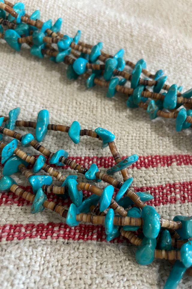 Vintage Turquoise Five-Stranded Long Necklace Selected by The Curatorial Dept. #1