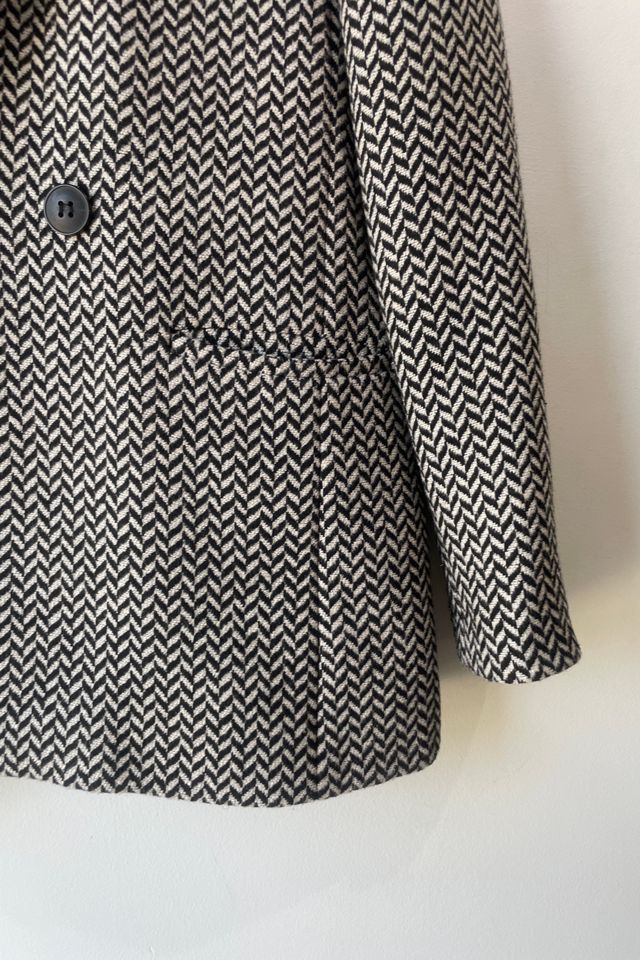 Anine Bing Black and White Chevron Jacket Selected by The Curatorial Dept. #1