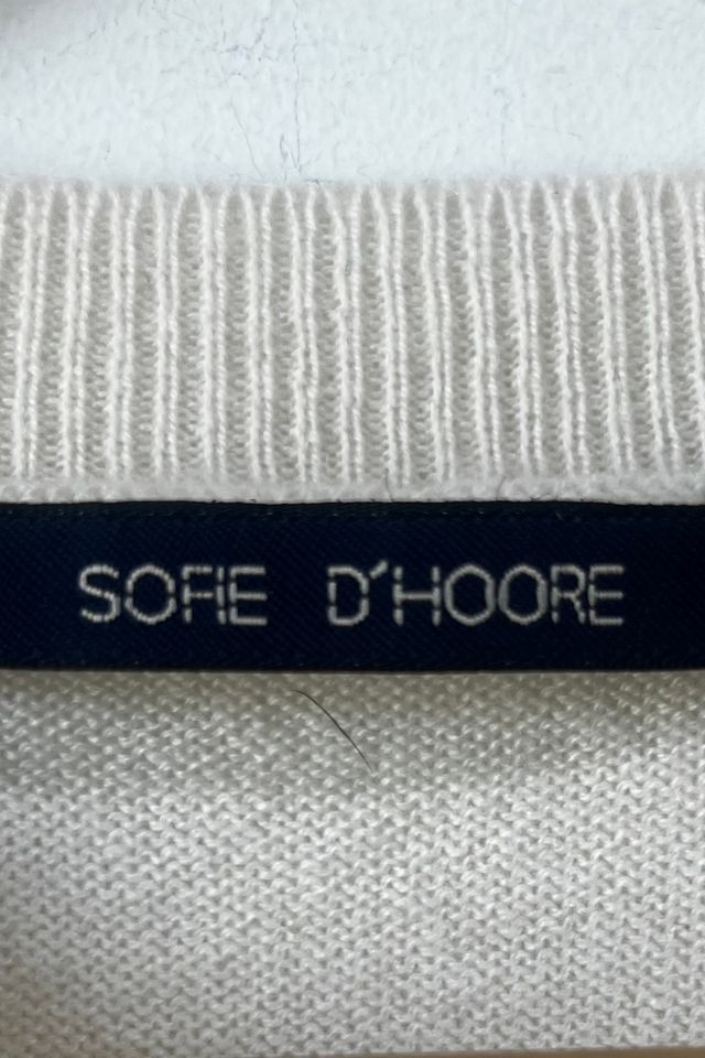 Sofie D'Hoore Cream Cashmere Short Sleeve Sweater Selected by The Curatorial Dept. #3