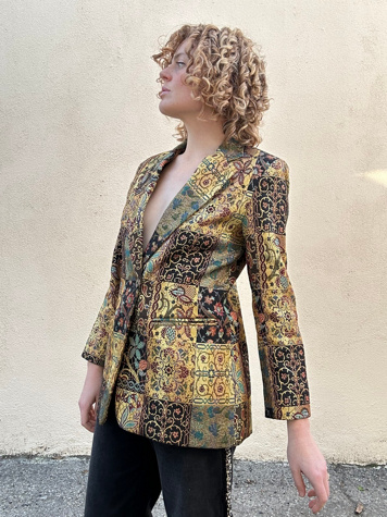 Giancarlo Ferrari Gold Brocade Blazer Selected by The Curatorial Dept.