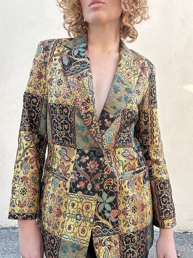Giancarlo Ferrari Gold Brocade Blazer Selected by The Curatorial Dept. #2