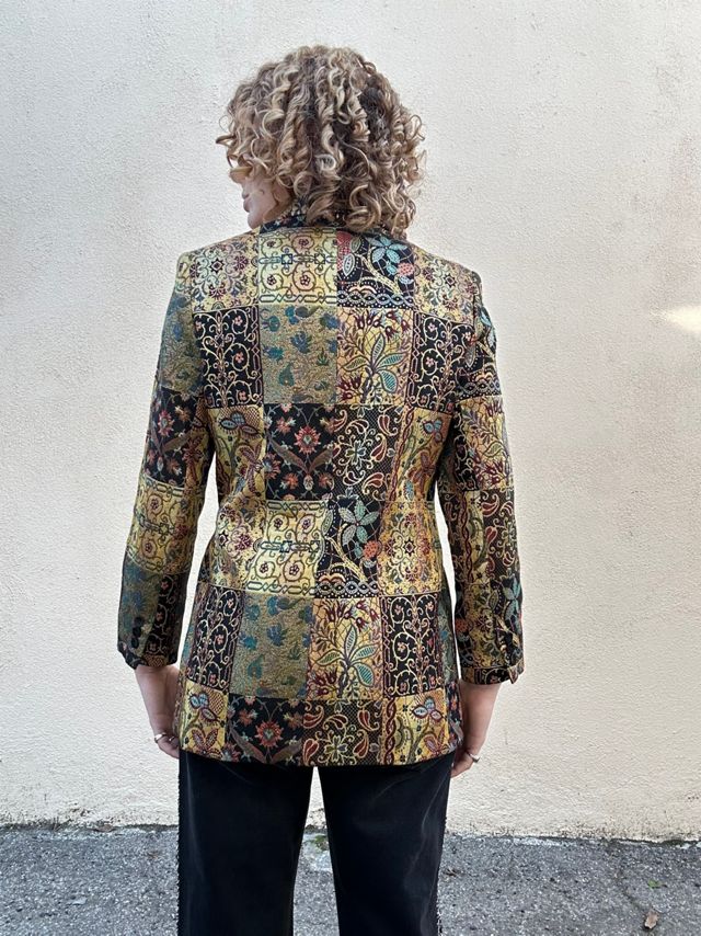 Giancarlo Ferrari Gold Brocade Blazer Selected by The Curatorial Dept. #3