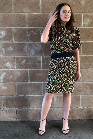 1980s Ungaro Strawberry Print Mini Skirt Set Selected by Personal Choice