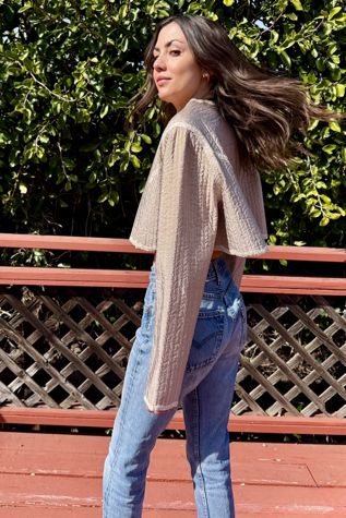 1990s Geoffrey Beene Lace Trim Bolero Jacket Selected by Personal Choice