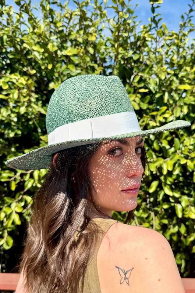 1980s Liz Claiborne Panama Hat Selected by Personal Choice #1