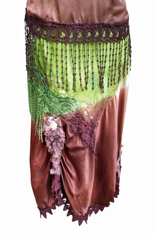 Upcycled Two Piece Dyed Slip Dress Selected by Garbage Soup #2