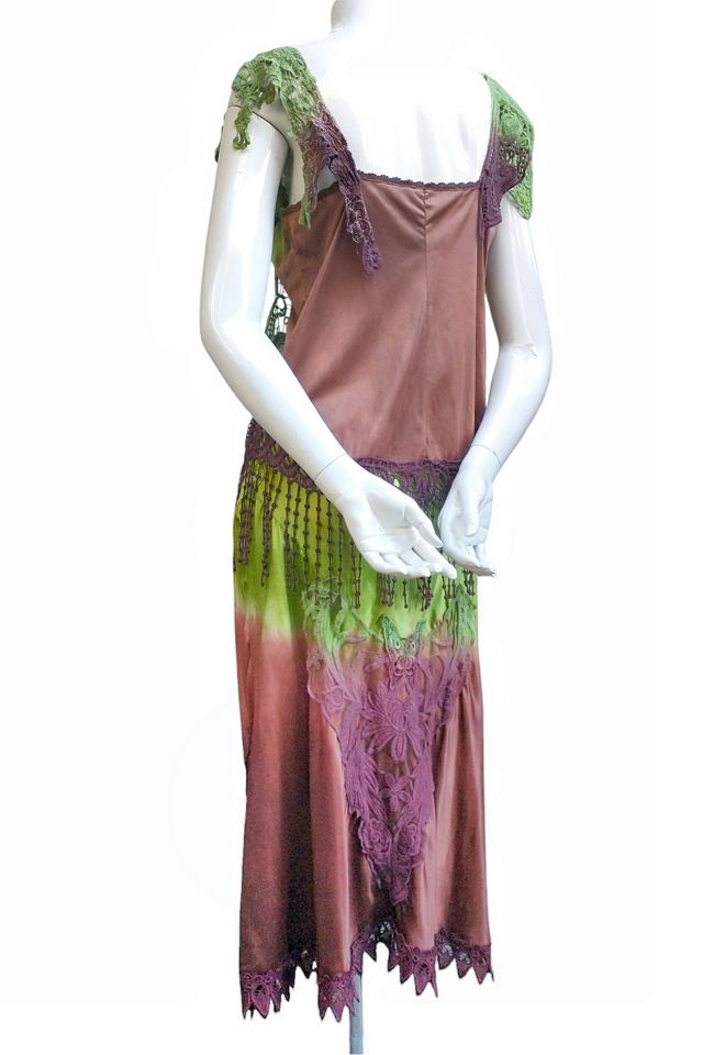 Upcycled Two Piece Dyed Slip Dress Selected by Garbage Soup #3