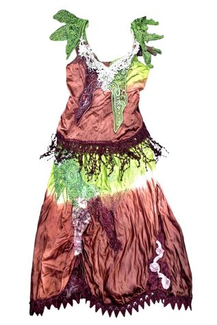 Upcycled Two Piece Dyed Slip Dress Selected by Garbage Soup