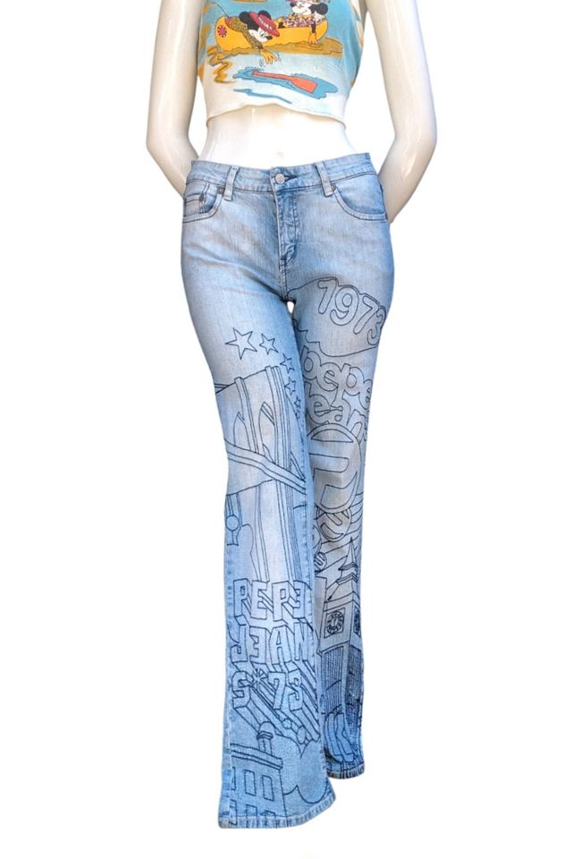 1990's Pepe Embroidered Denim Jeans Selected by Garbage Soup #1