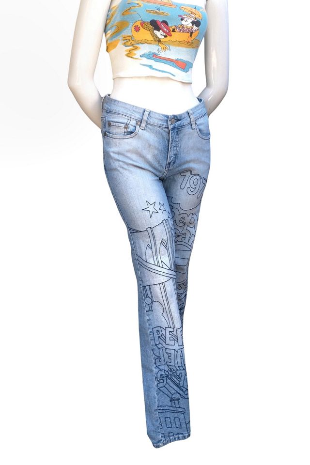 1990's Pepe Embroidered Denim Jeans Selected by Garbage Soup #2