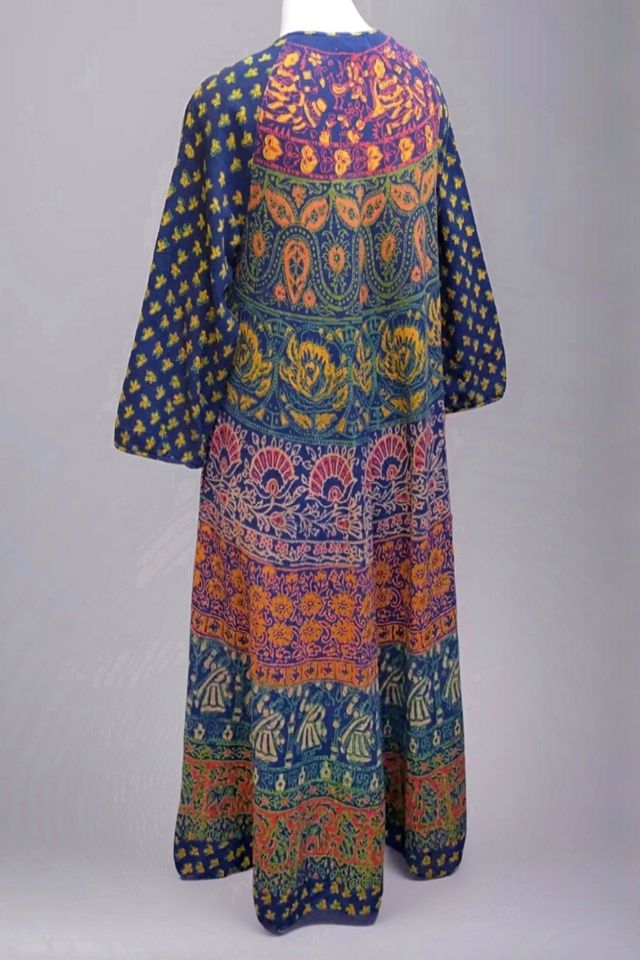 1970's India Block Print Midi Dress Selected by Garbage Soup #2