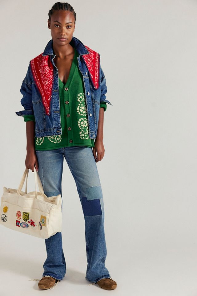 Found Paisley Knit Cardi #2