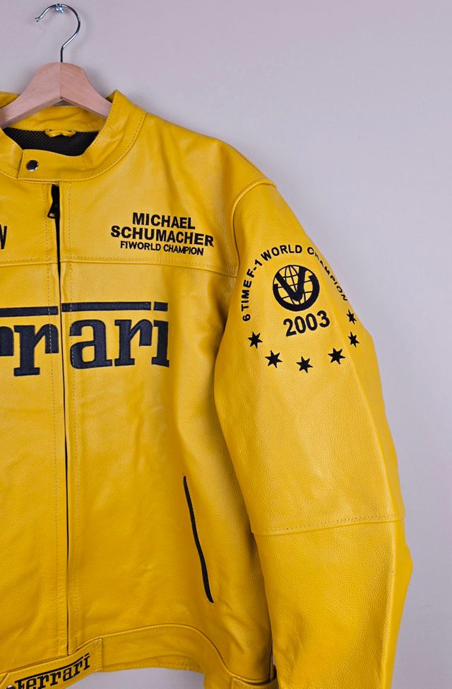 Vintage Ferrari Formula One Leather Jacket Selected By The Igala NYC #1