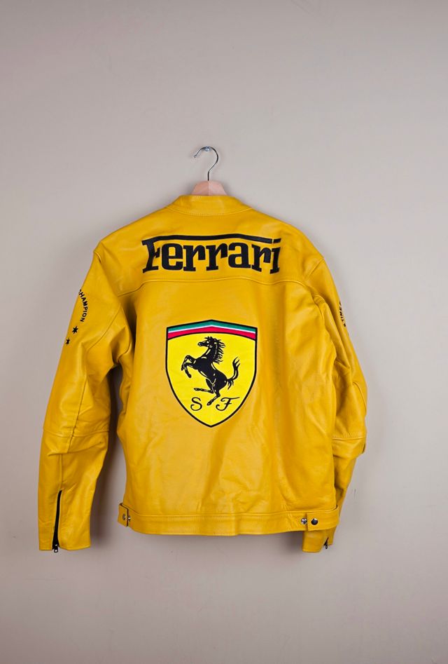 Vintage Ferrari Formula One Leather Jacket Selected By The Igala NYC #2