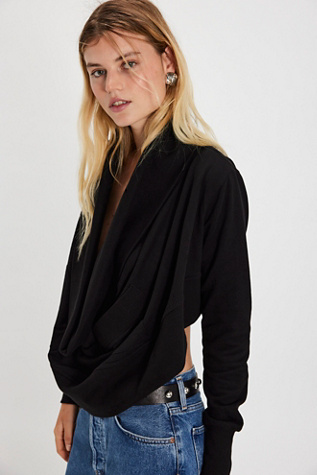 Женские толстовки Nicholas K Shelton Cropped Sweatshirt, цвет: Чёрный — фото 4
