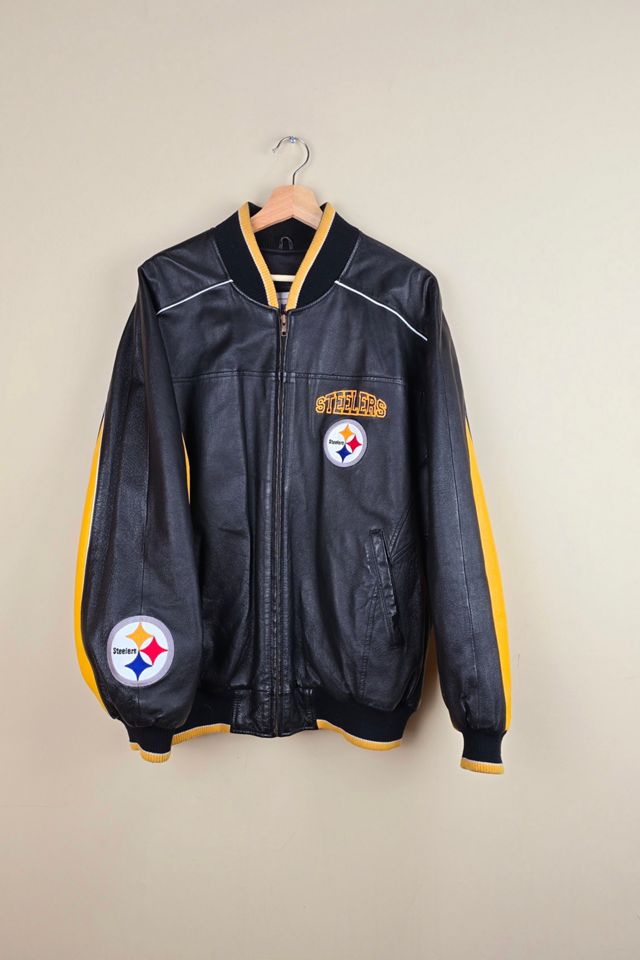 Vintage NFL Steelers Leather Jacket Selected By The Igala NYC #1
