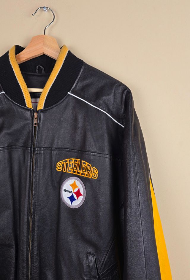 Vintage NFL Steelers Leather Jacket Selected By The Igala NYC #2