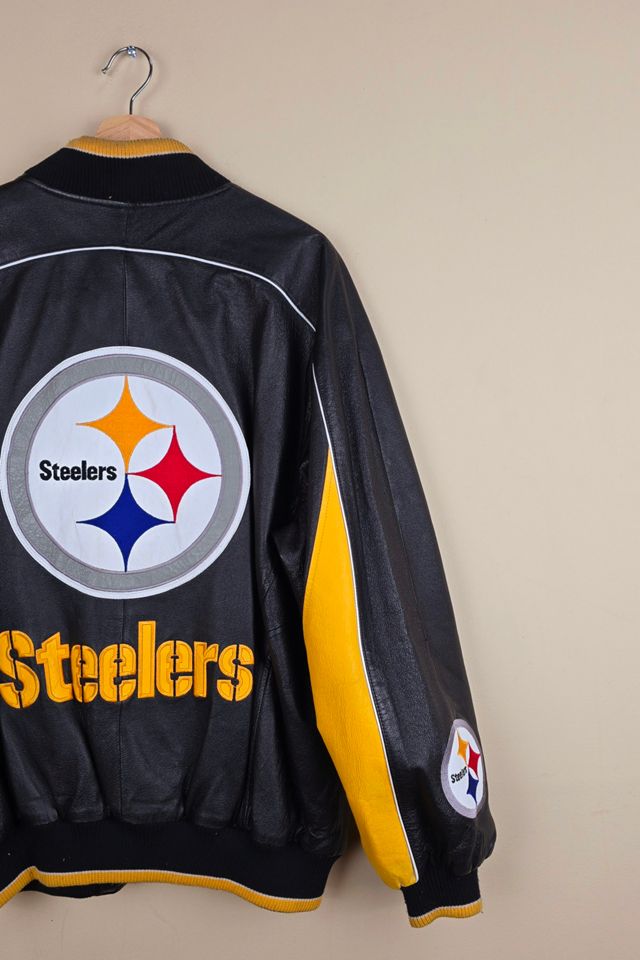 Vintage NFL Steelers Leather Jacket Selected By The Igala NYC #3