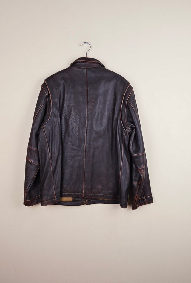 Vintage Sonoma Brown Leather Jacket Selected By The Igala NYC #2