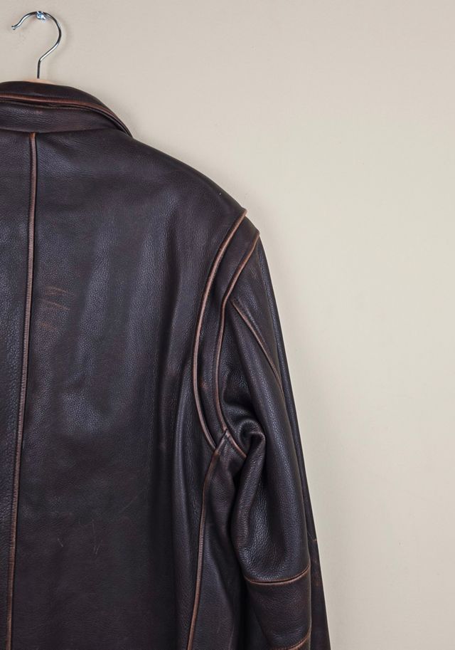 Vintage Sonoma Brown Leather Jacket Selected By The Igala NYC #3