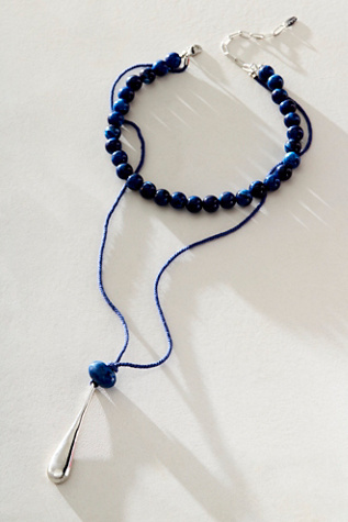 Right On Time Layer Necklace at Free People in Blue