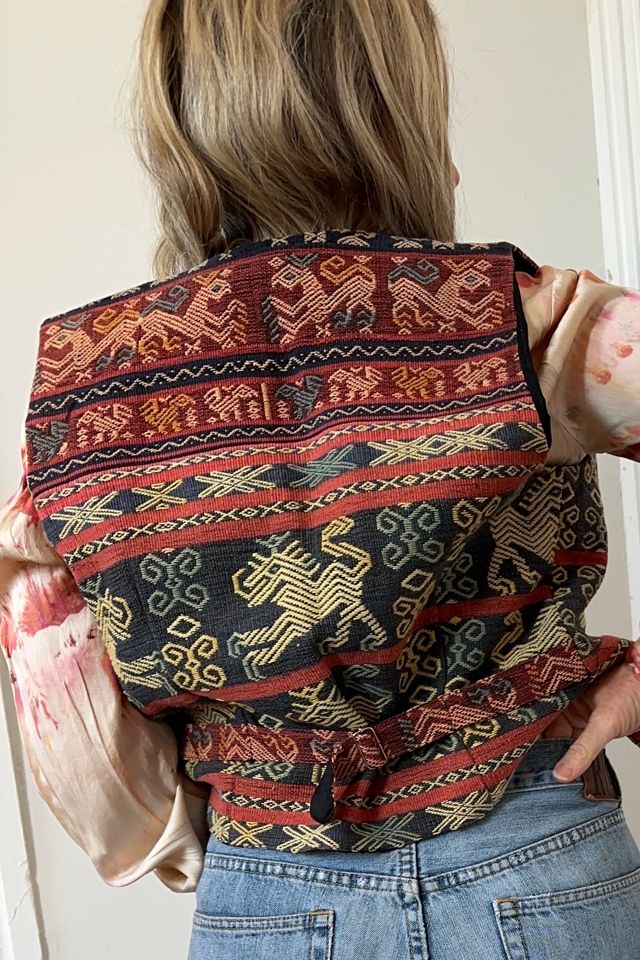 Vintage Handwoven Textile Vest Selected by KA.TL.AK #2