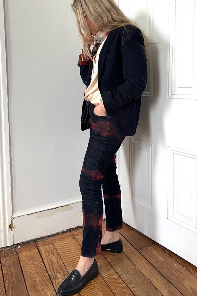 Bespoke Over Dyed Blue and Rust Levi Jeans Selected by KA.TL.AK #1