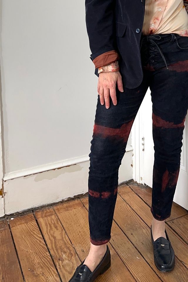 Bespoke Over Dyed Blue and Rust Levi Jeans Selected by KA.TL.AK #2