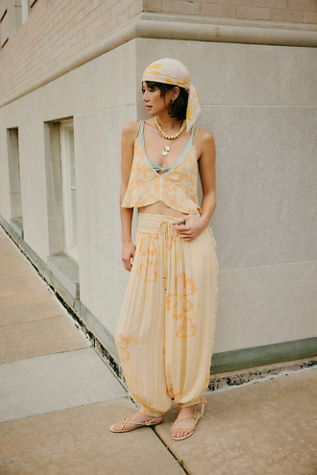 Ensemble Surpiqûres et Tropiques par Free People en Combo Sable, pour femme