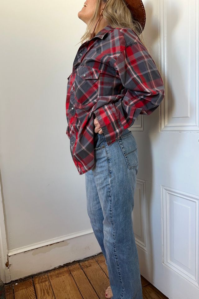 Vintage Rustler Madras Western Shirt Selected by KA.TL.AK #1