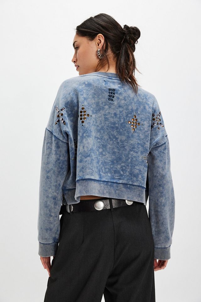 OneTeaspoon Cropped Star Studded Sweater #1