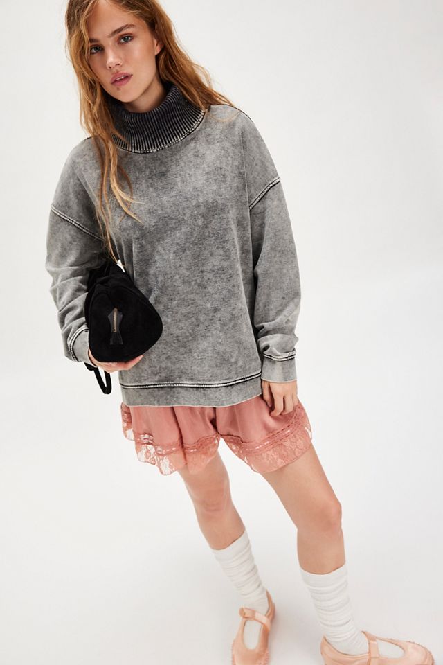 OneTeaspoon Fleece Roll-Neck Sweatshirt #2