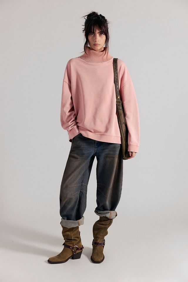 OneTeaspoon Fleece Roll-Neck Sweatshirt #2