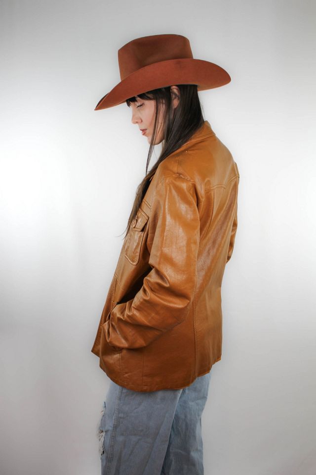 1970s Western Vegan Leather Jacket Selected By Moons + Junes Vintage #3