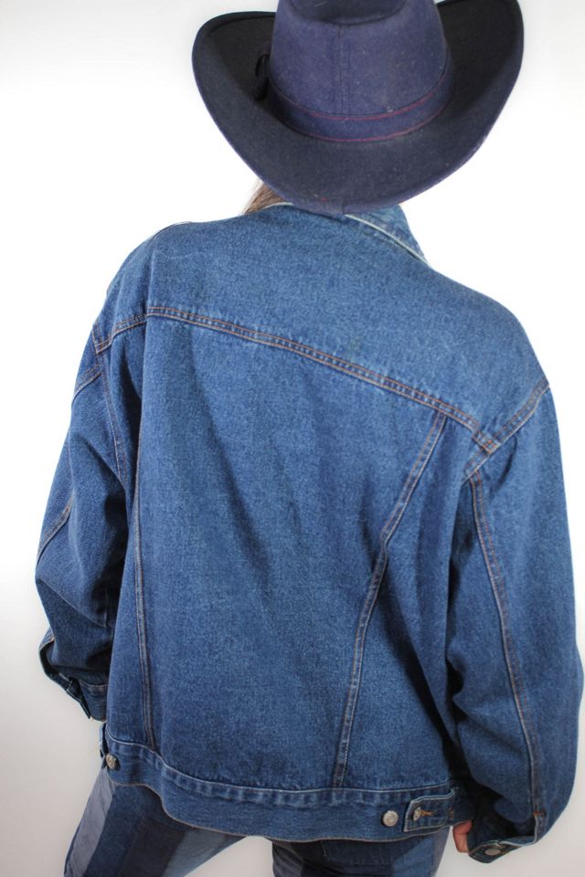 1980s Blue Jean Brooch Denim Jacket Selected By Moons + Junes Vintage #3
