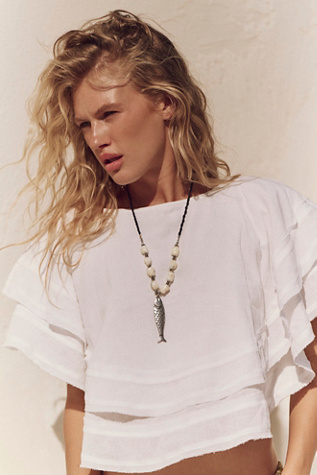 Haut Akia par free-est en Ivory, pour femme taille: L chez Free People