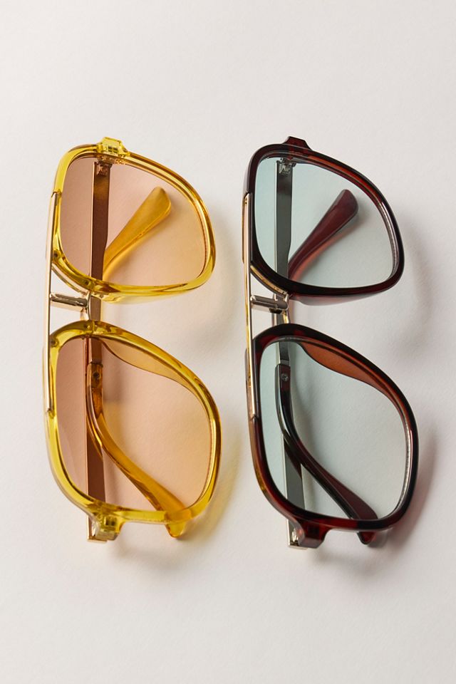 Janis Detail Aviator Sunglasses | Free People