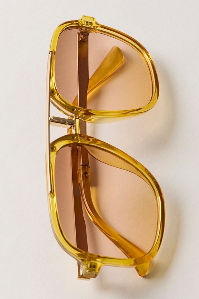 Janis Detail Aviator Sunglasses | Free People