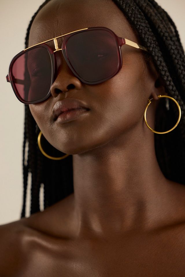 Janis Detail Aviator Sunglasses #4