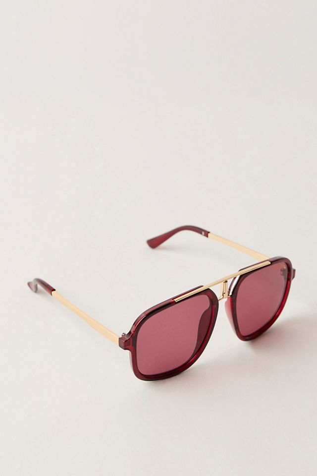 Janis Detail Aviator Sunglasses #2