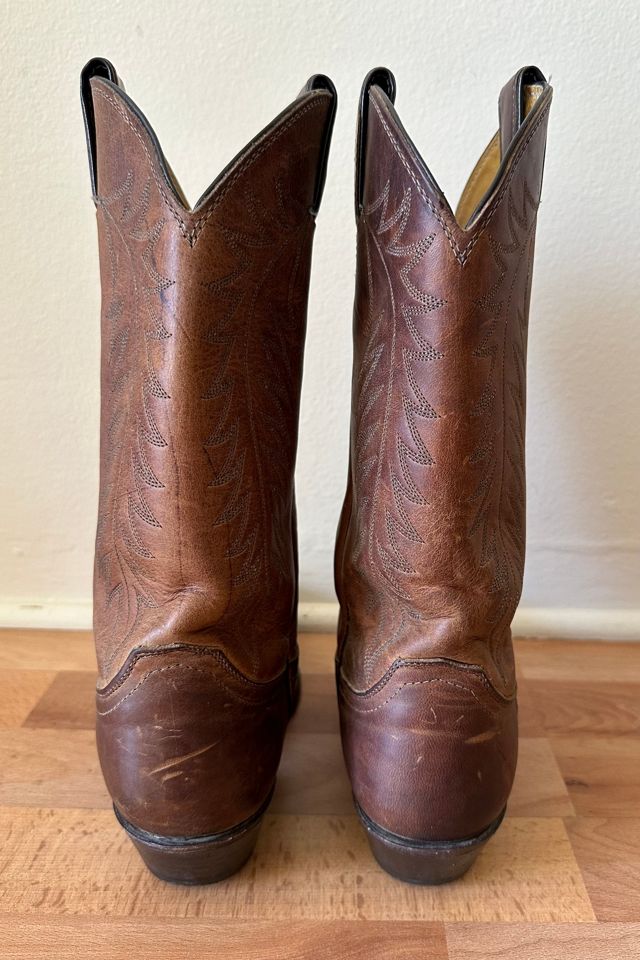 Brown Leather Justin Cowboy Boots Selected by Picky Jane #3