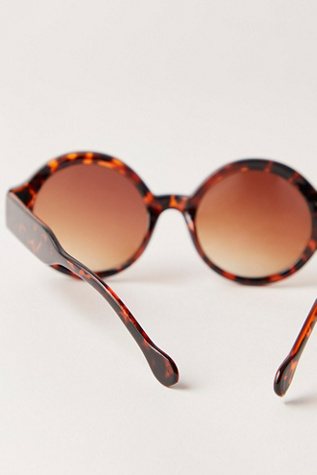 Charlie Contrast Round Sunglasses