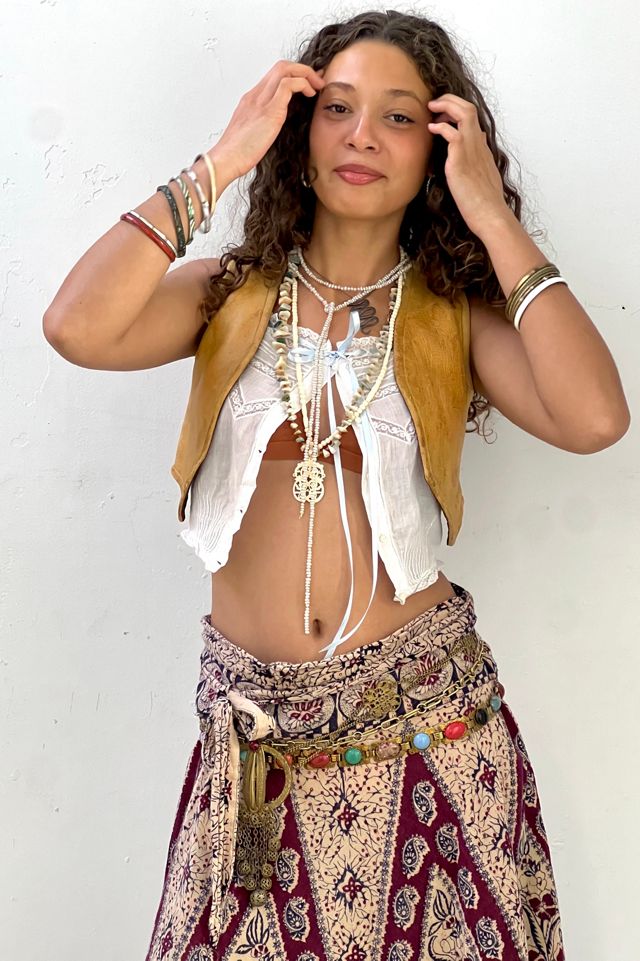 Anna Corinna Reworked Vintage Leather Demi Vest #1