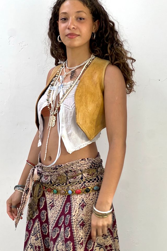 Anna Corinna Reworked Vintage Leather Demi Vest #2