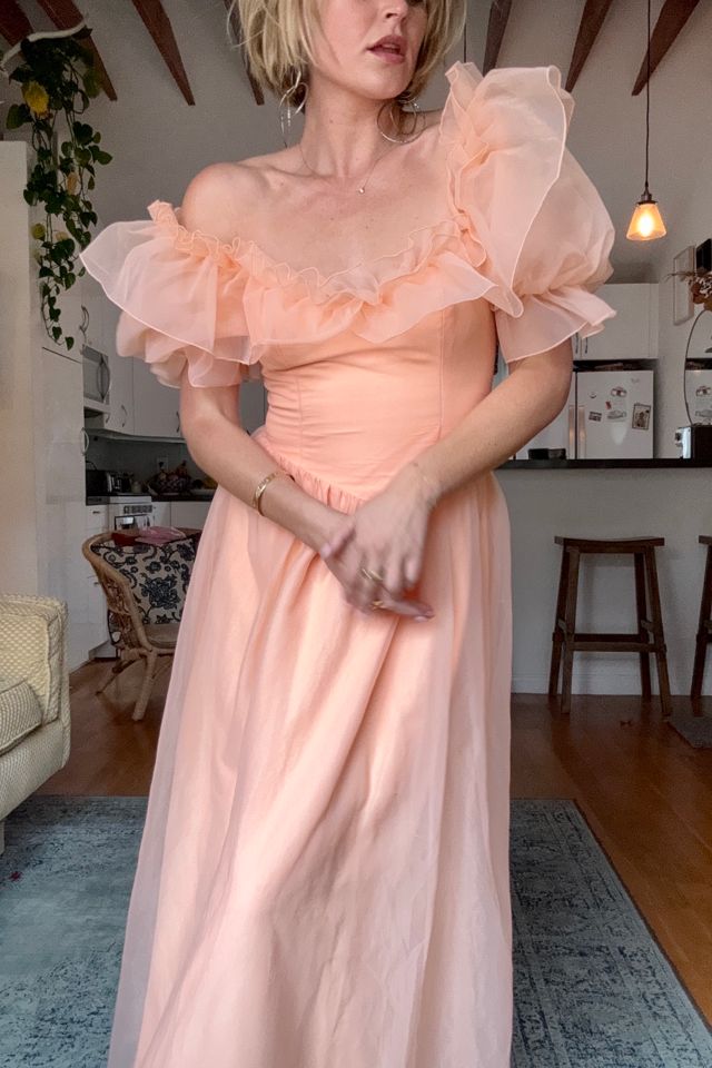 Vintage Handmade Puff Sleeve Dress Selected by Kikos Kloset #1
