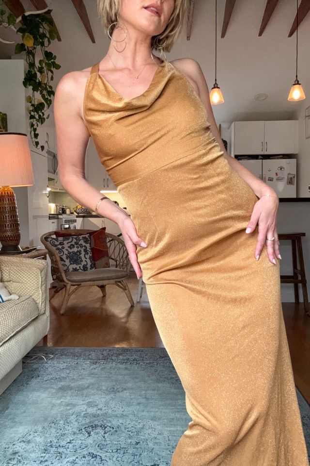 Vintage 1990s Cowlneck Dress Selected by Kikos Kloset #1