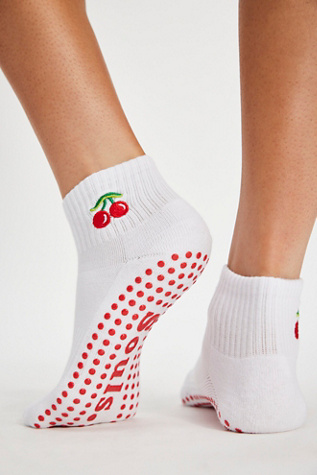 Souls. Icon Pilates Socks at Free People, Cherry, M/L