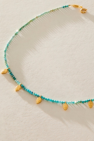 Женское колье Satya Jewelry Emerging Hope Turquoise, цвет: Золотой — фото 2