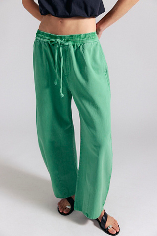Lex Pull-On Barrel Pants at Free People in Greening, Size: Small